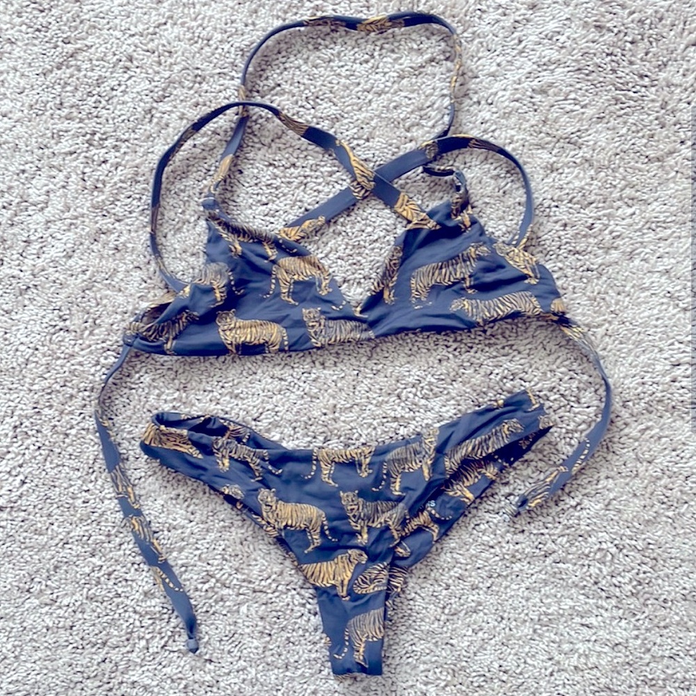 Boys + Arrows "Frisky" Tiger Bikini Set